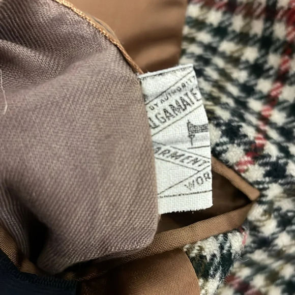 Vintage Crombie Sabelere Men’s Wool Houndstooth Coat Eaton’s Large - Picture 9 of 12